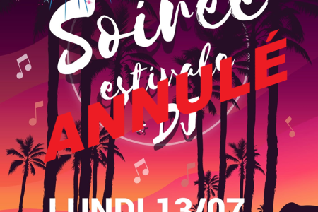 Annulation de la soirée estivale et du feu d'artifice du 13 juillet 2026