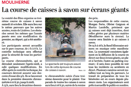 COURSE DE CAISSES A SAVON