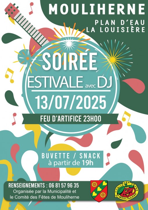 Soirée estivale & feu d’artifice du 13 juillet à Mouliherne