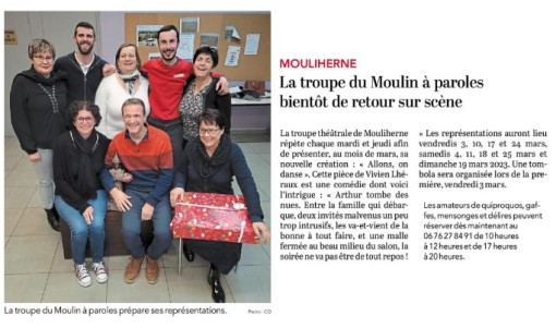 Théâtre : moulin à paroles