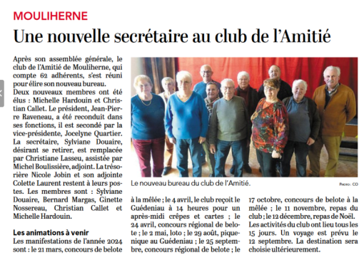 CLUB DE L'AMITIÉ