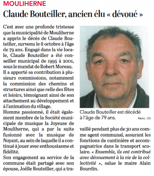 HOMMAGE A CLAUDE BOUTEILLER