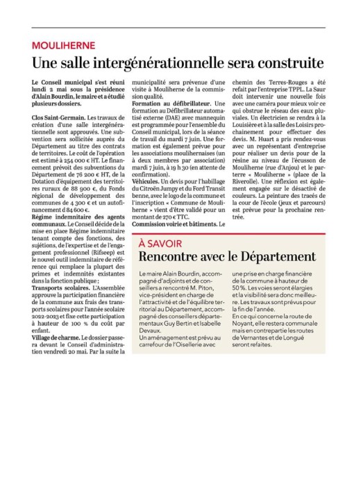 Courrier de l'Ouest du samedi 14 mai 2022