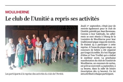 Le Courrier de l'Ouest du 08 septembre 2022