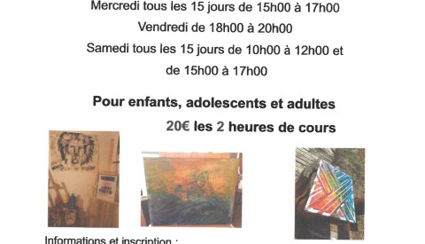 Reprise de l'Atelier d'expression - Cours d'arts plastiques