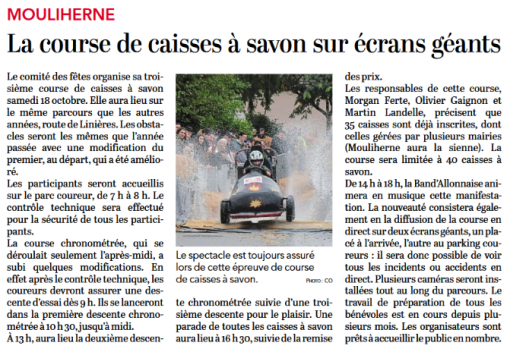 COURSE DE CAISSES A SAVON