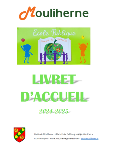 Première couverture du livret d'accueil