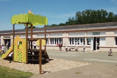 Photographie de la cours extérieur de Mouliherne